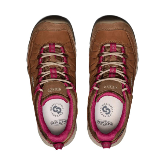KEEN Women's Targhee IV Waterproof Hiking Shoe - Bison/Beaujolais - Lenny's Shoe & Apparel