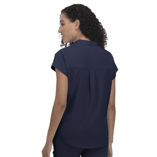 Koi Women's Ari Scrub Top - Navy - Lenny's Shoe & Apparel