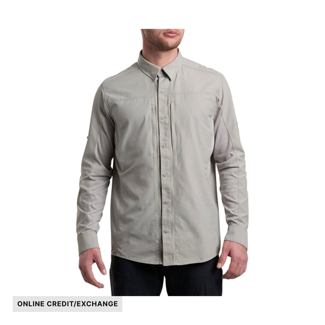 Kuhl Men's Airspeed Long Sleeve UPF Shirt - Cloud Gray - ONLINE CREDIT/EXCHANGE - Lenny's Shoe & Apparel