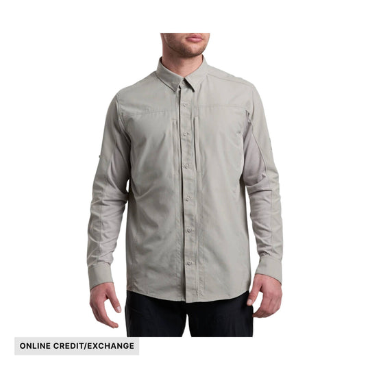 Kuhl Men's Airspeed Long Sleeve UPF Shirt - Cloud Gray - ONLINE CREDIT/EXCHANGE - Lenny's Shoe & Apparel