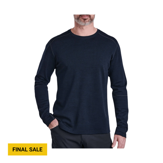 Kuhl Men's Invigoratr Merino Crew - Pirate Blue - Lenny's Shoe & Apparel