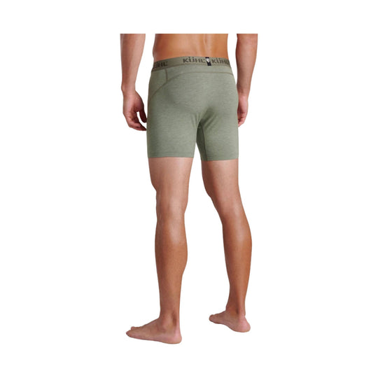Olive boxer briefs shown from the back, with a visible KÜHL waistband