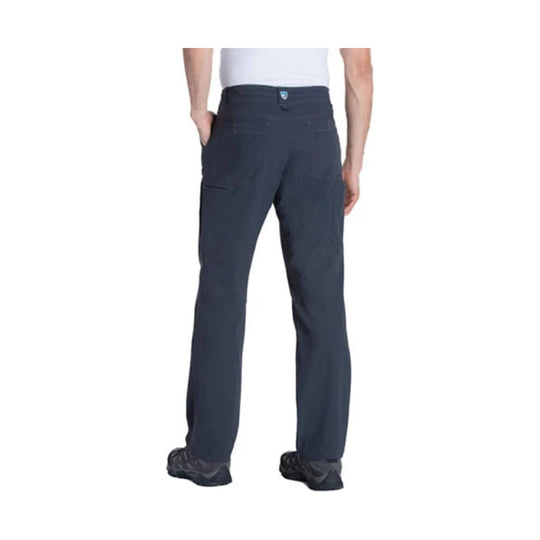 Dark gray straight-leg hiking pants shown from the back