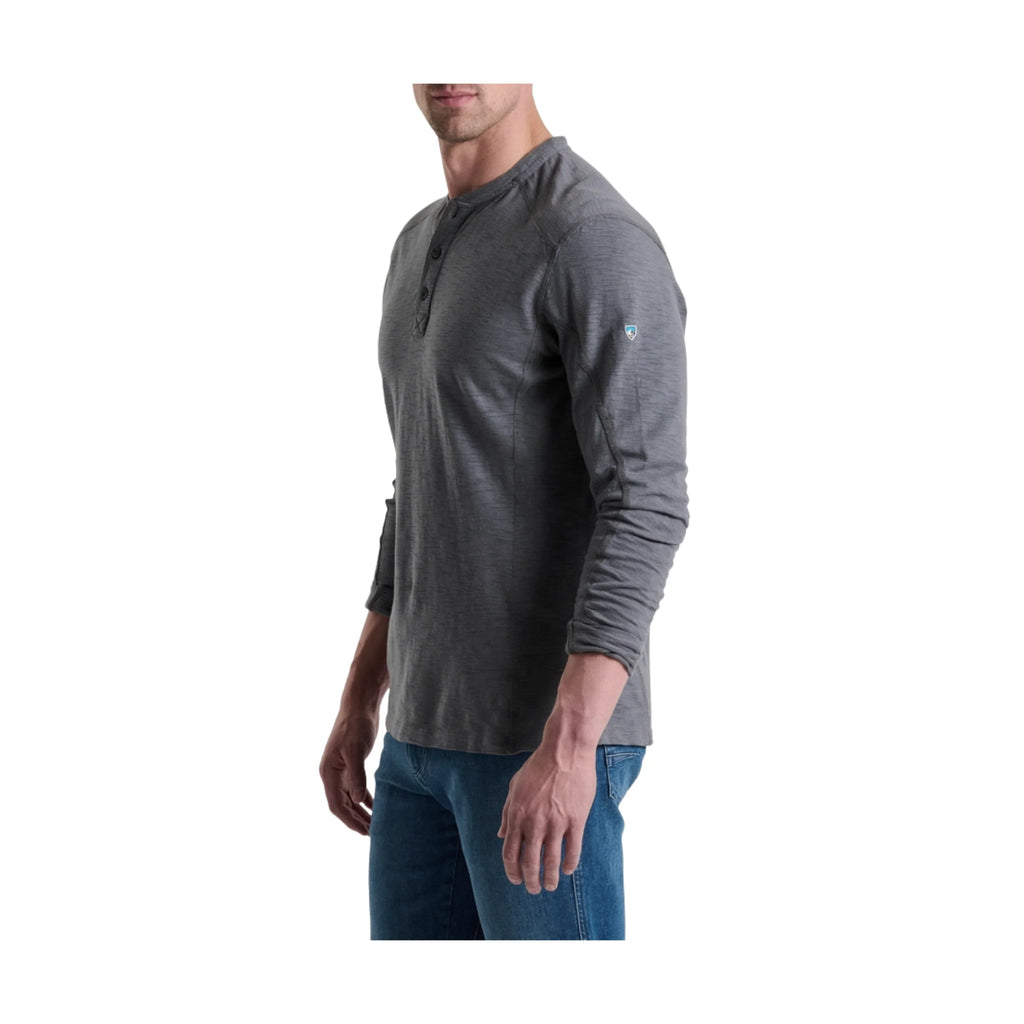 Kuhl Men's Rukus Henley - Charcoal Blue - Lenny's Shoe & Apparel