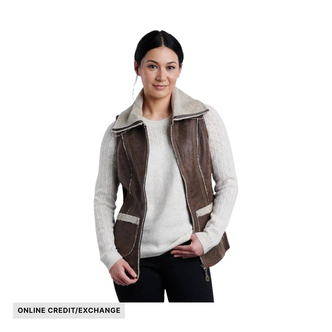 Kuhl Women's Dani Sherpa Vest - Oak - ONLINE CREDIT/EXCHANGE - Lenny's Shoe & Apparel