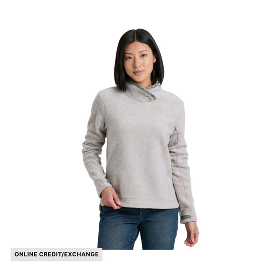 Kuhl Women's Hygge Snap Pullover - Natural - ONLINE CREDIT/EXCHANGE - Lenny's Shoe & Apparel