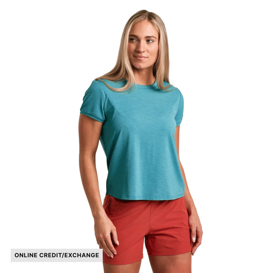 Kuhl Women's Inspira Short Sleeve - Aqua - ONLINE CREDIT/EXCHANGE - Lenny's Shoe & Apparel