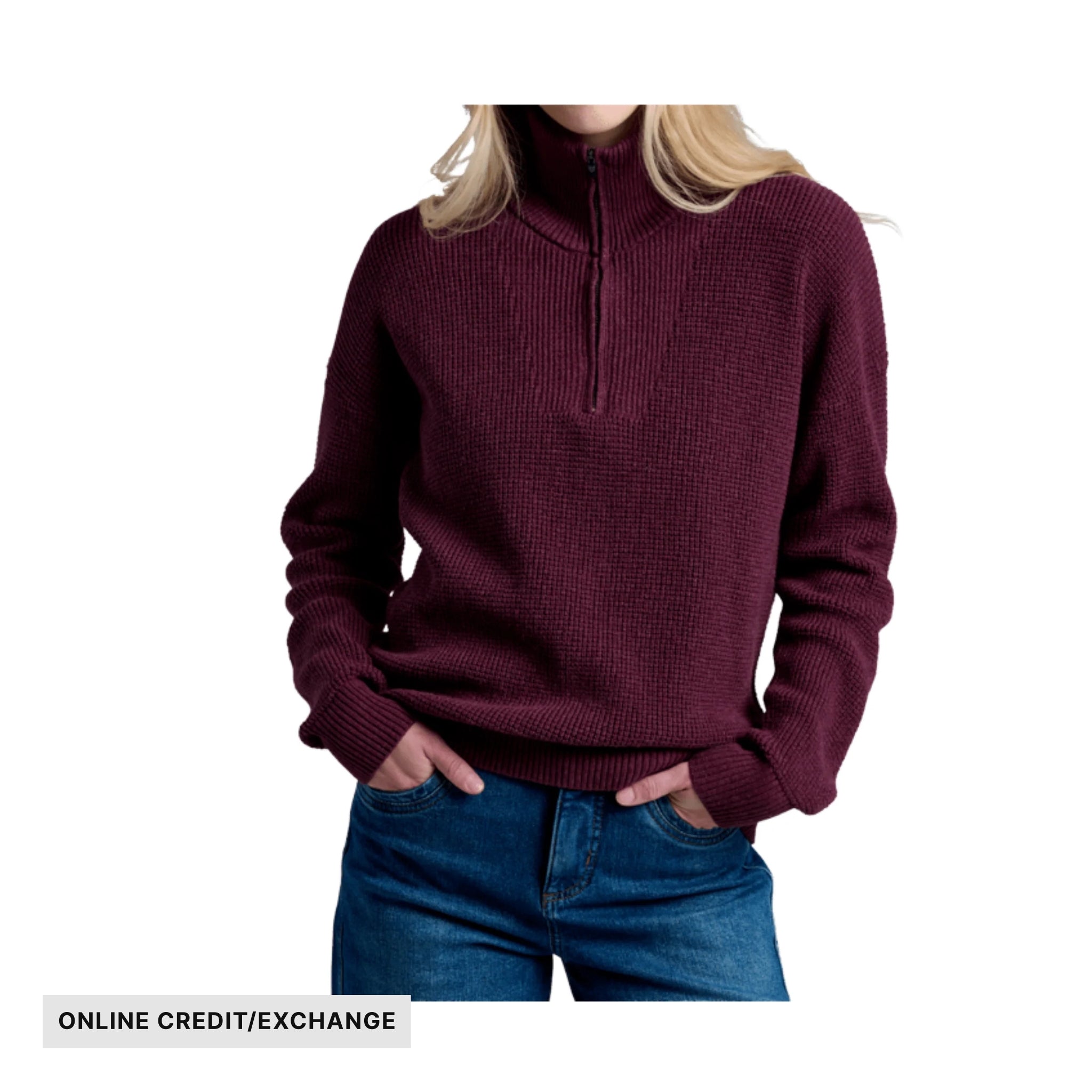 Kuhl Women's Norda Quarter Zip Sweater - Raisin – Lenny's Shoe