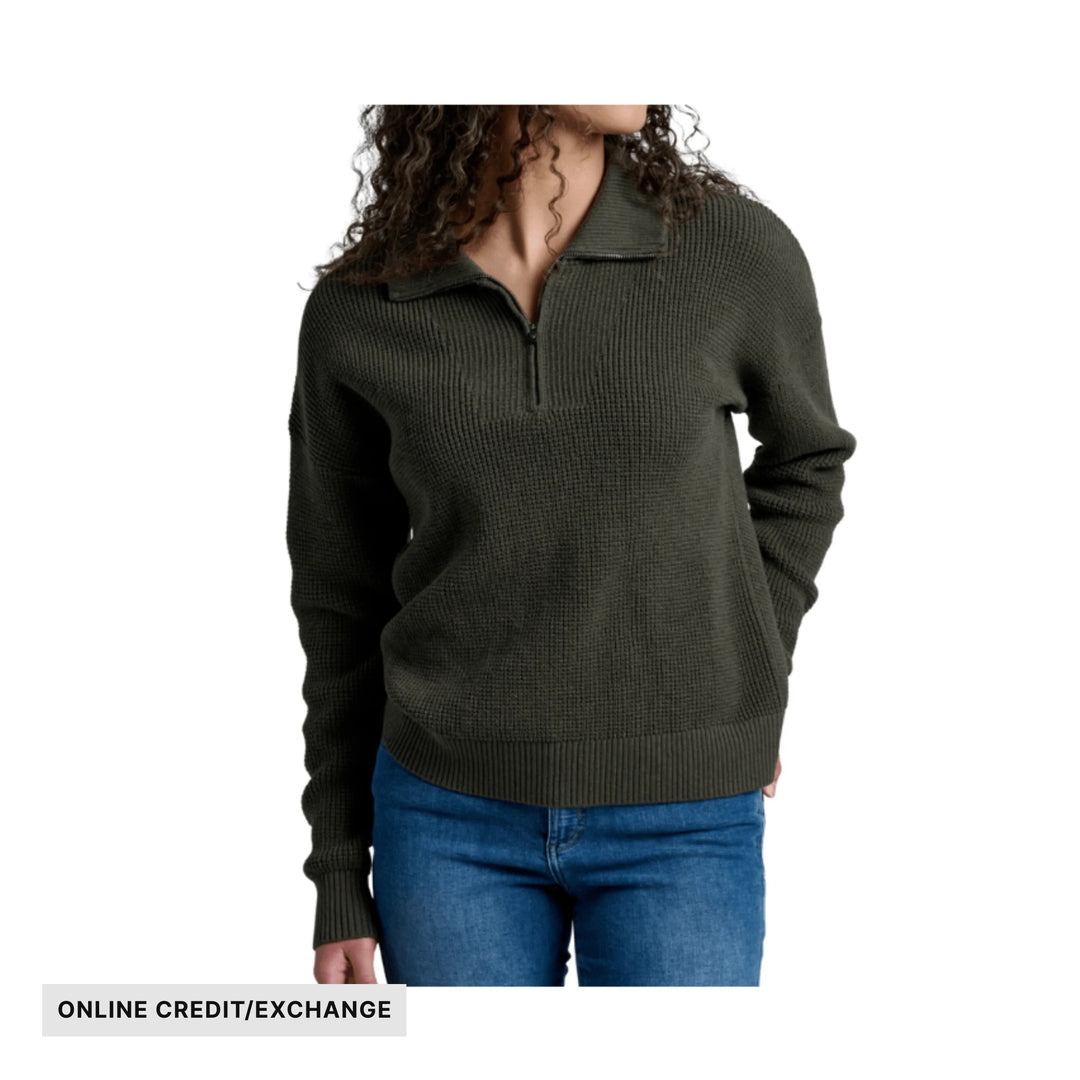 Kuhl Women's Norda Quarter Zip Sweater - Vine - ONLINE CREDIT/EXCHANGE - Lenny's Shoe & Apparel
