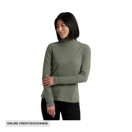 Kuhl Women's Verona Rib Long Sleeve Shirt - Soft Pine - ONLINE CREDIT/EXCHANGE - Lenny's Shoe & Apparel
