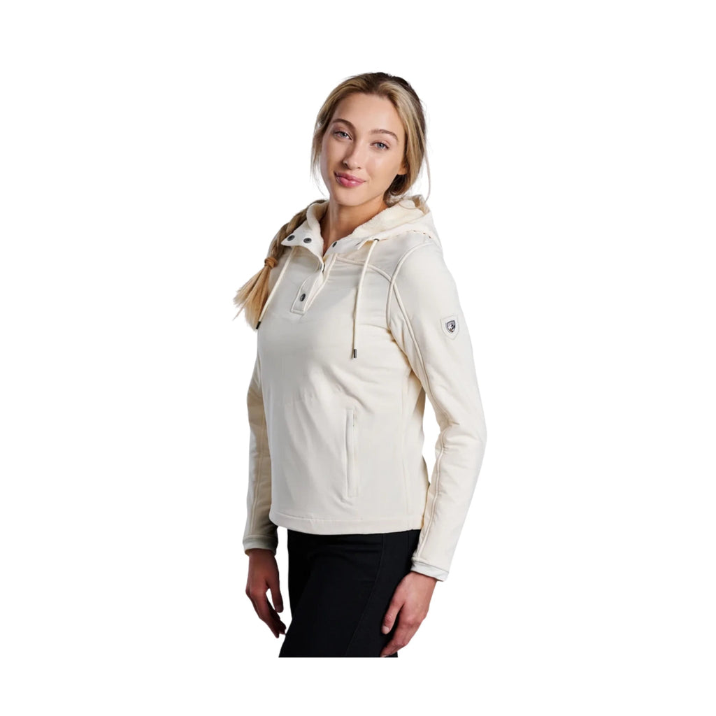 Kuhl Women's Aero Fleece Pullover - Ivory - Lenny's Shoe & Apparel