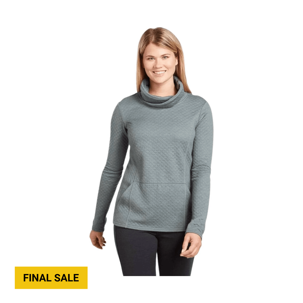 Kuhl Women's Athena Pullover - Pewter Green - Lenny's Shoe & Apparel
