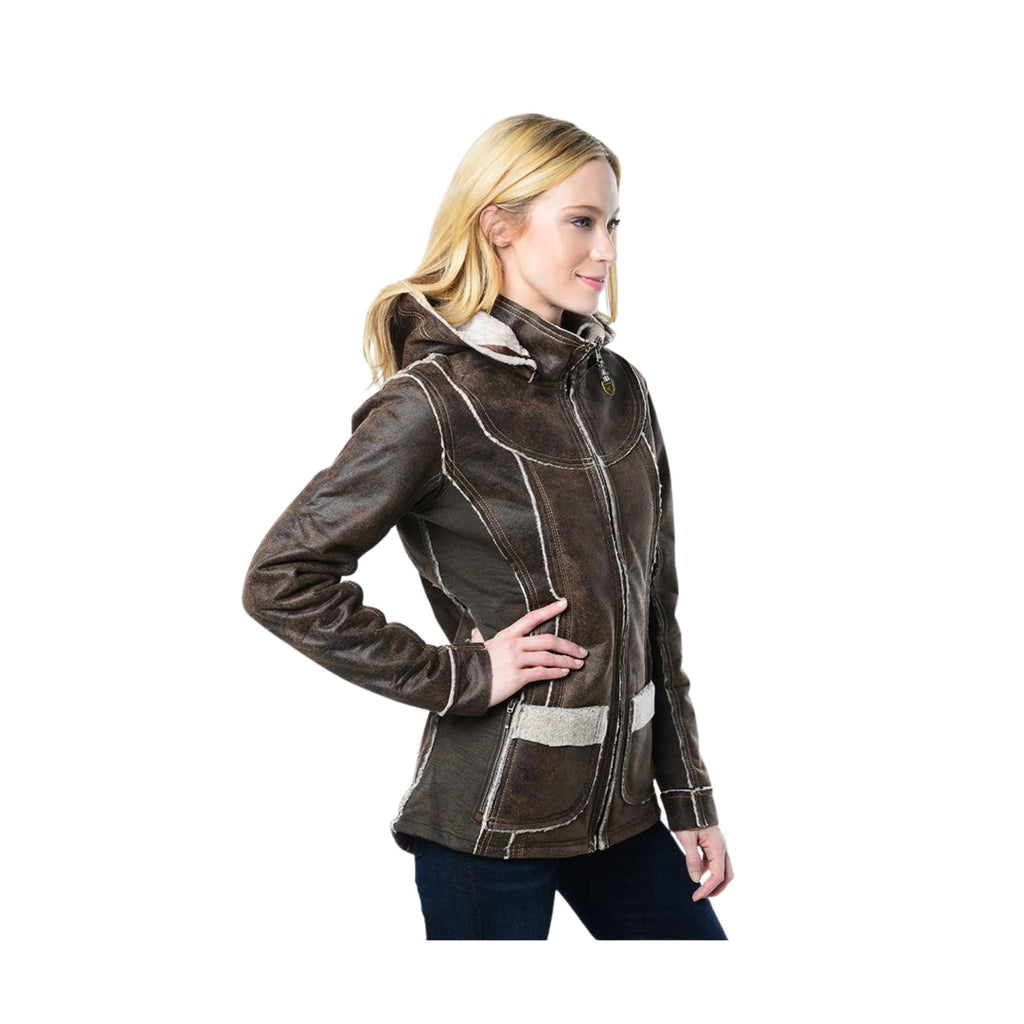 Kuhl Women's Dani Sherpa Jacket - Oak - Lenny's Shoe & Apparel