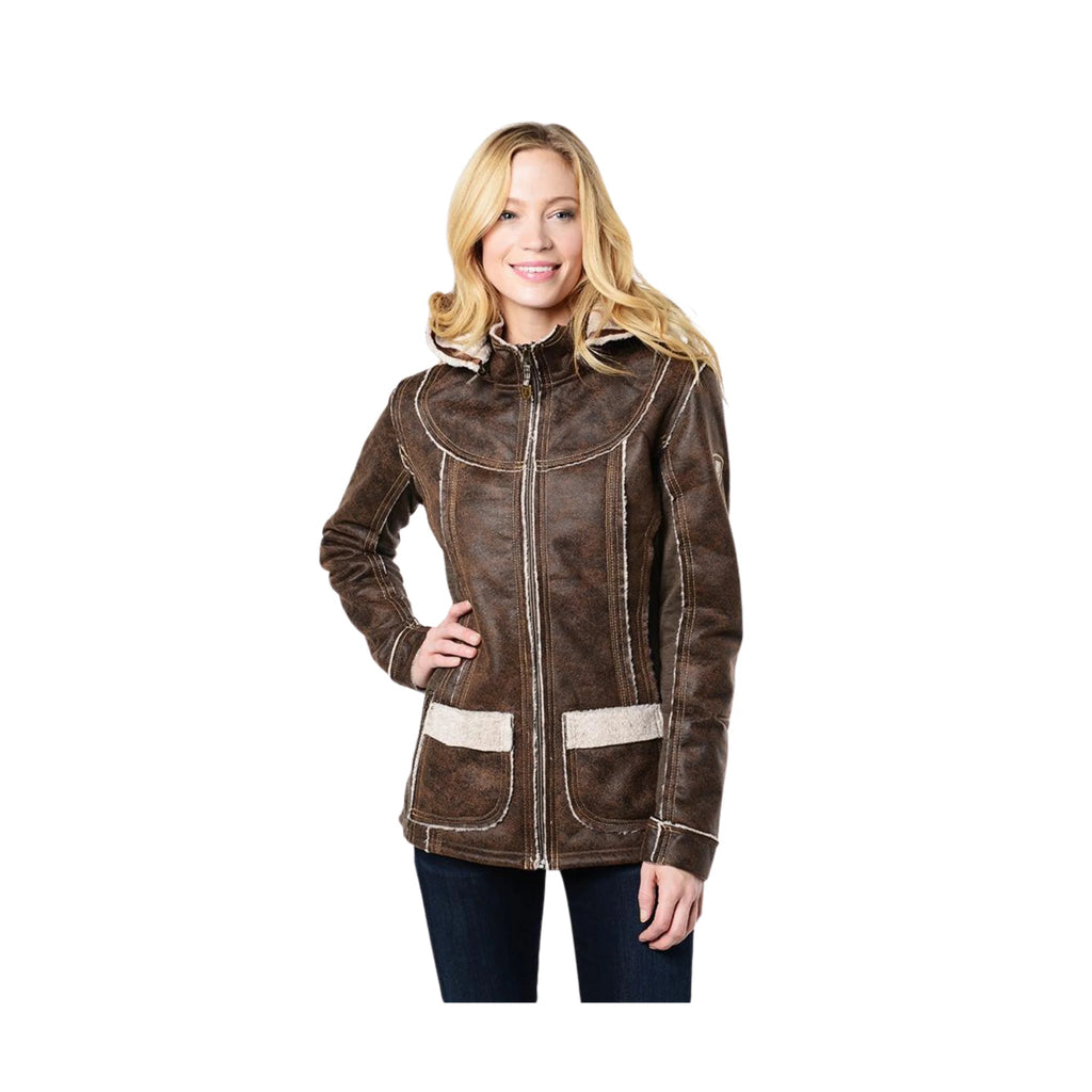 Kuhl Women's Dani Sherpa Jacket - Oak - Lenny's Shoe & Apparel