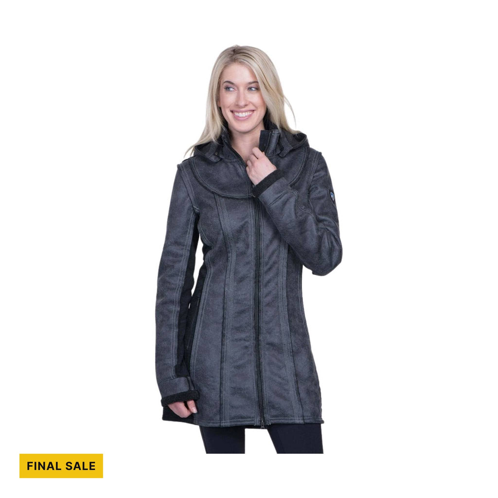 Kuhl Women's Dani Sherpa Trench - Raven - Lenny's Shoe & Apparel
