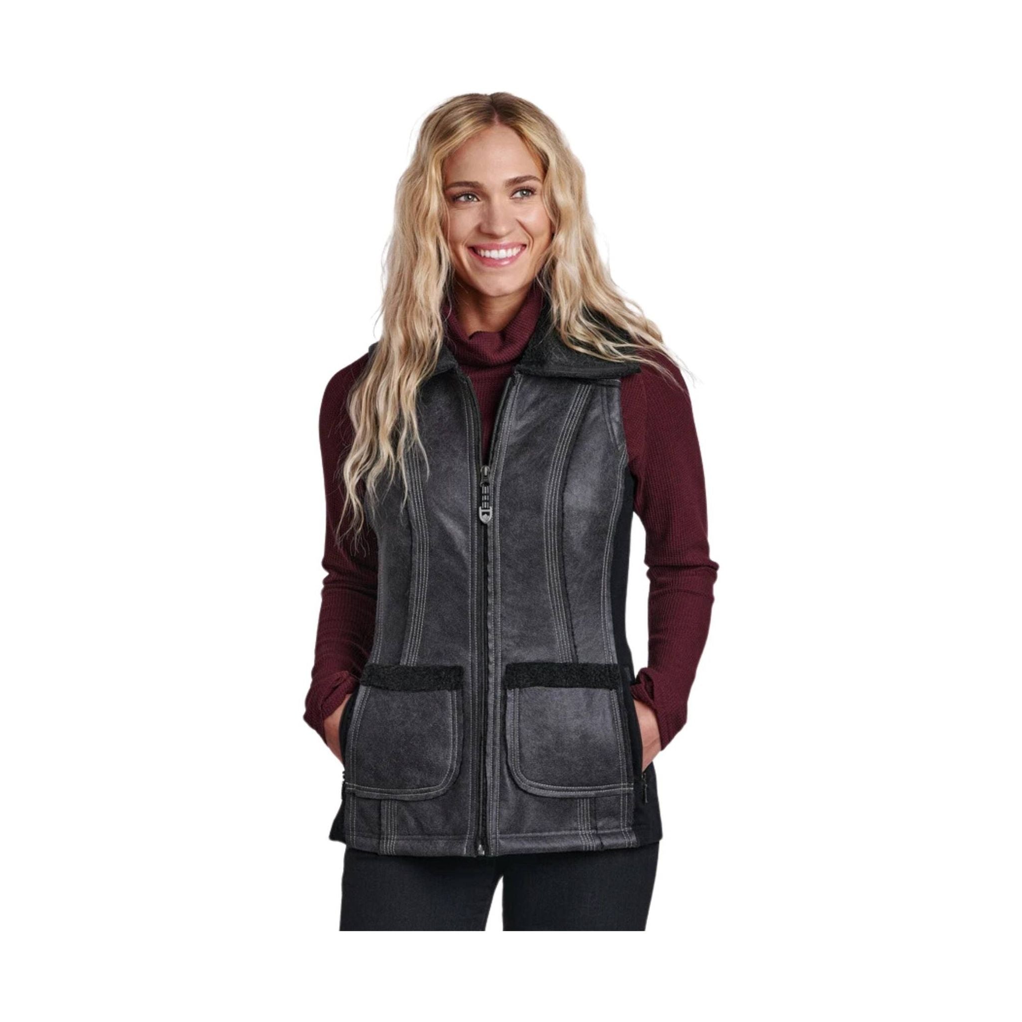 Kuhl Women's Dani Sherpa Vest - Raven – Lenny's Shoe & Apparel