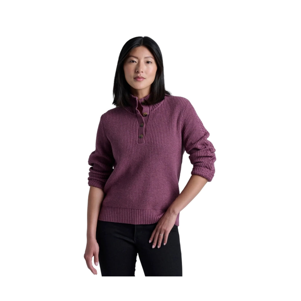 Kuhl Women's Fireside Henley Sweater - Mauve - Lenny's Shoe & Apparel