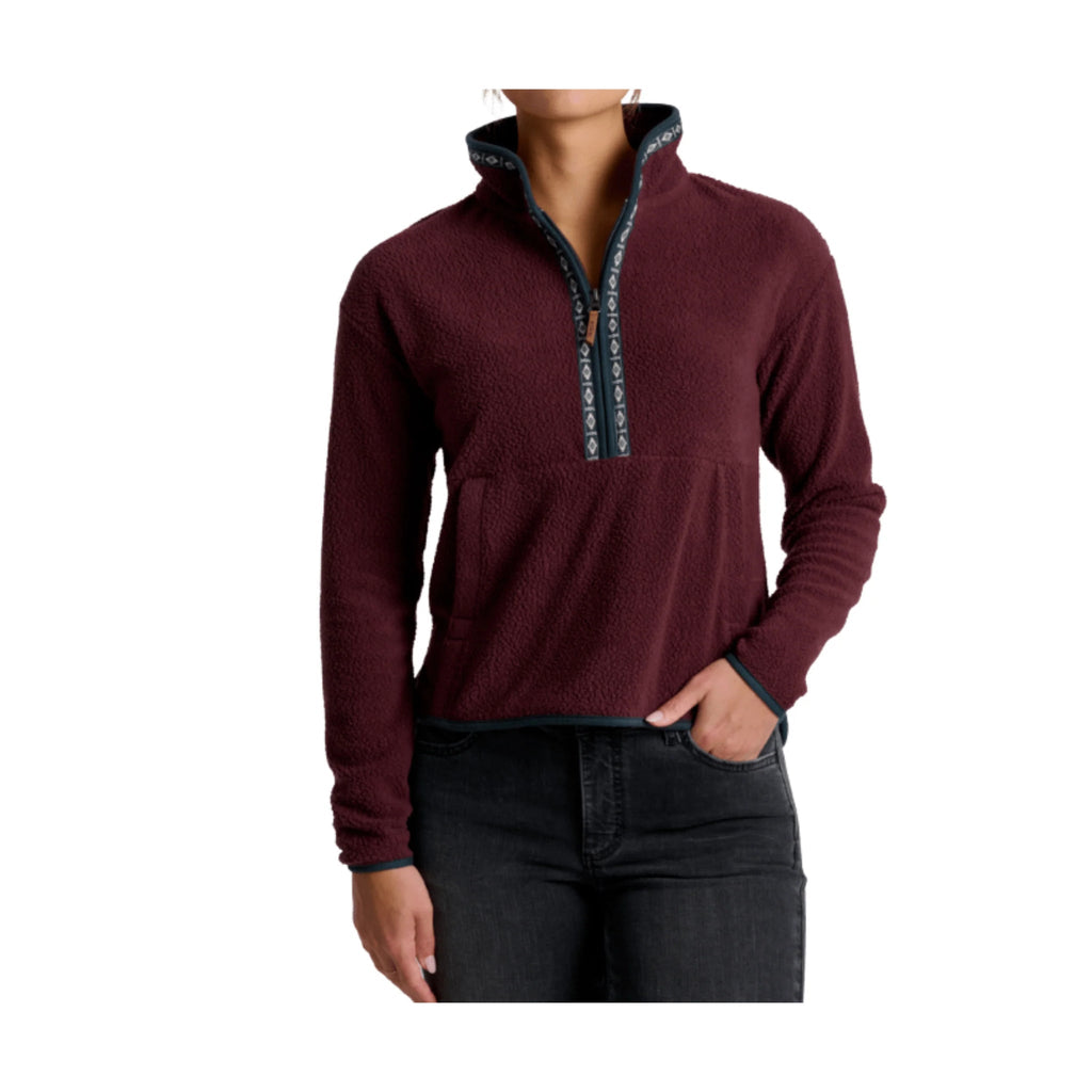 Kuhl Women's Hygge Half Zip - Raisin - Lenny's Shoe & Apparel