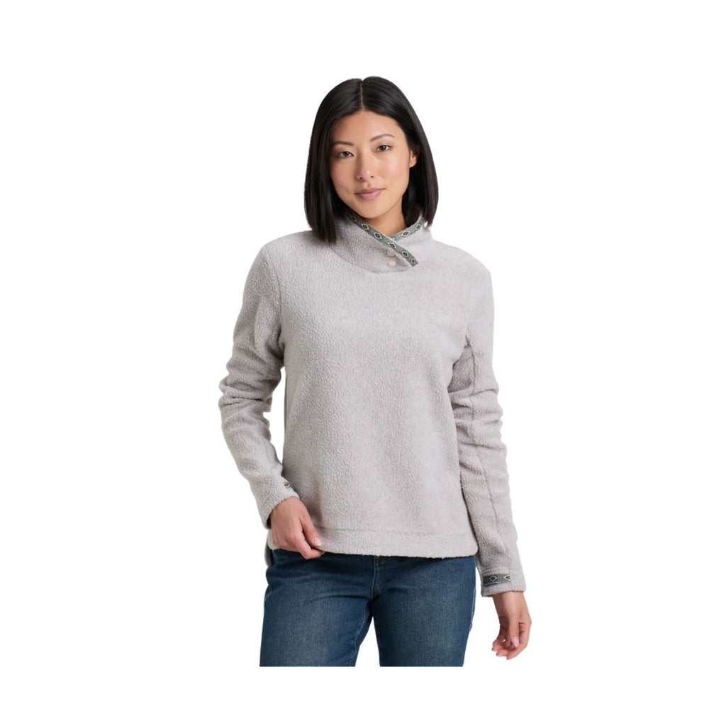 Kuhl Women's Hygge Snap Pullover - Natural - Lenny's Shoe & Apparel
