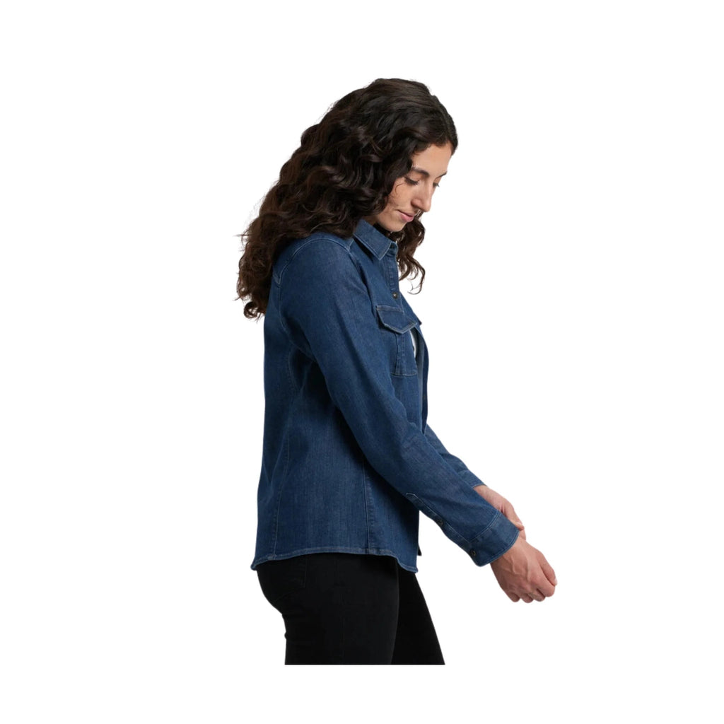 Kuhl Women's Josie Denim Long Sleeve Shirt - Vintage Blue - Lenny's Shoe & Apparel