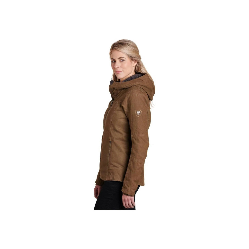 Kuhl Women's Law Fleece Lined Hoody - Dark Khaki - Lenny's Shoe & Apparel