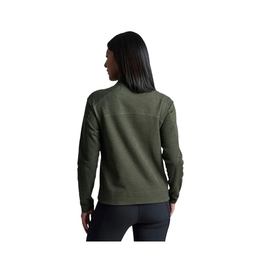 Kuhl Women's Lola Half Zip - Dark Moss - Lenny's Shoe & Apparel