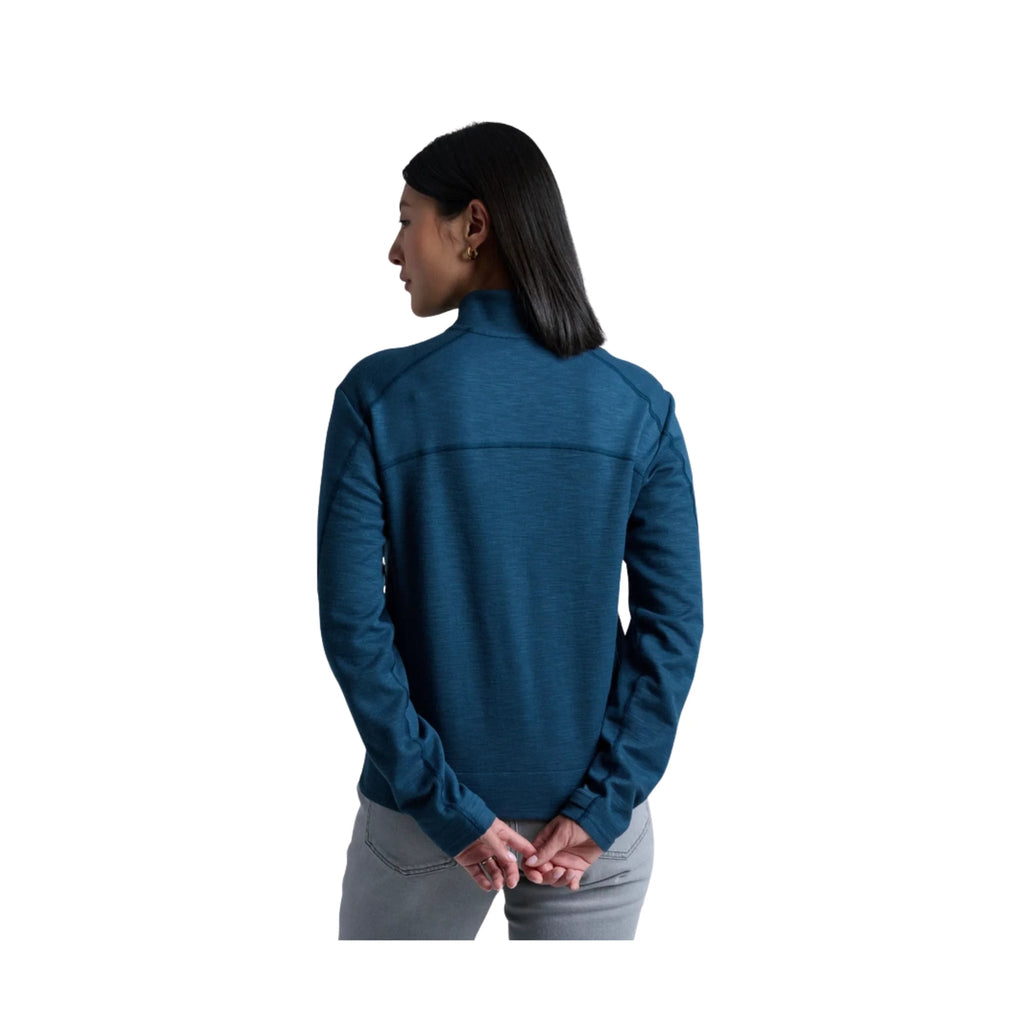 Kuhl Women's Lola Half Zip - Metal Blue - Lenny's Shoe & Apparel