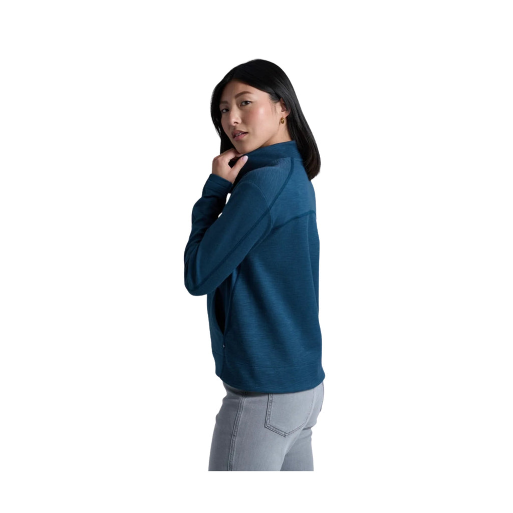 Kuhl Women's Lola Half Zip - Metal Blue - Lenny's Shoe & Apparel