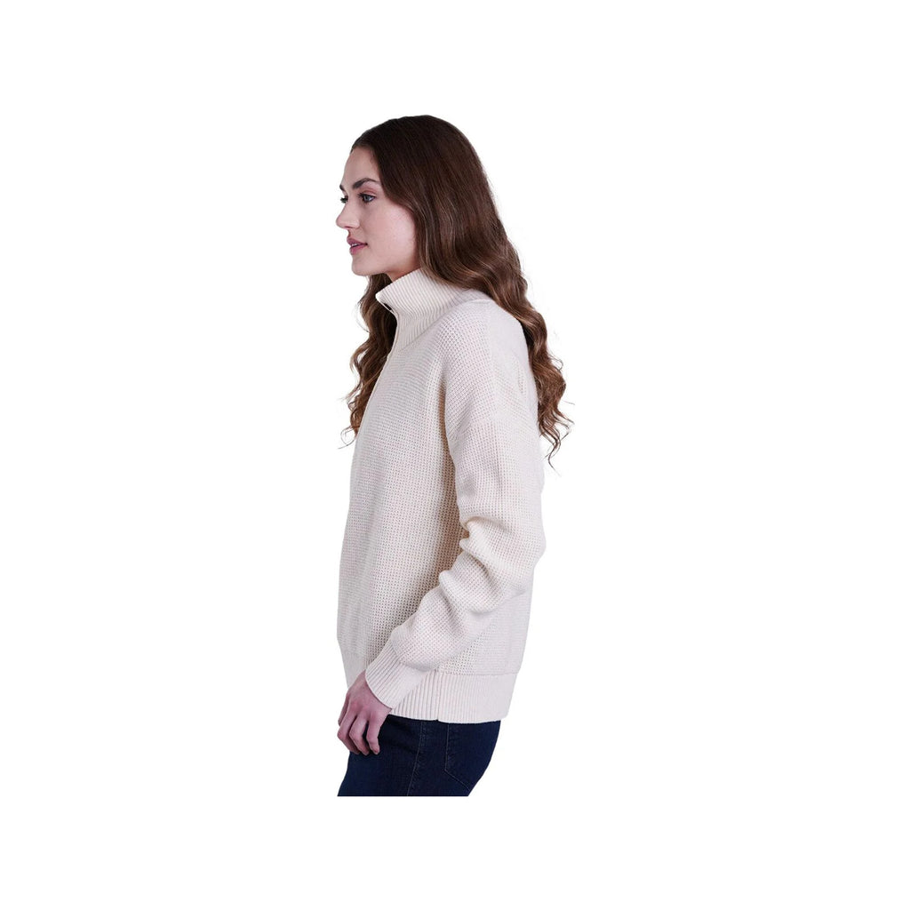 Kuhl Women's Norda Quarter Zip Sweater - Stone - Lenny's Shoe & Apparel