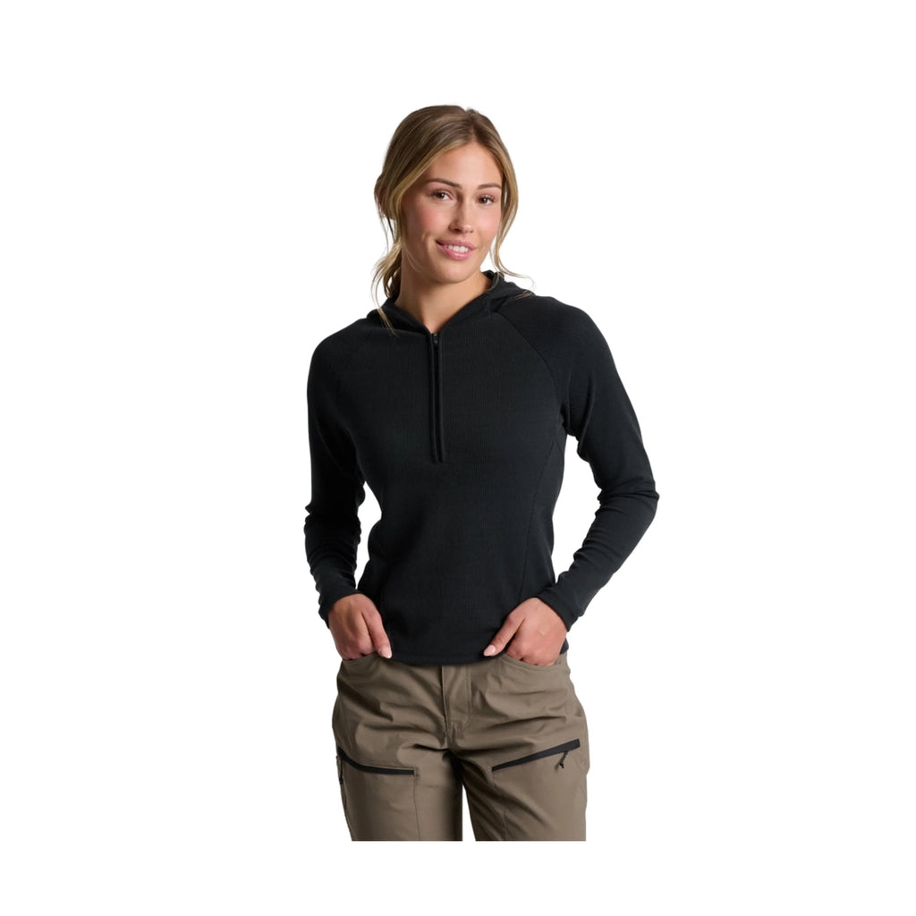 Kuhl Women's Remi Half Zip Hoody - Black - Lenny's Shoe & Apparel