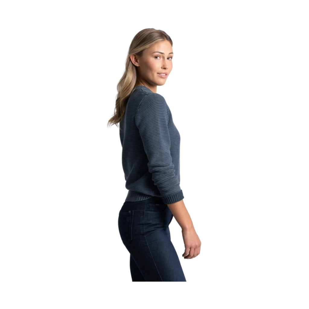 Kuhl Women's Sofie Sweater - Metal Blue - Lenny's Shoe & Apparel