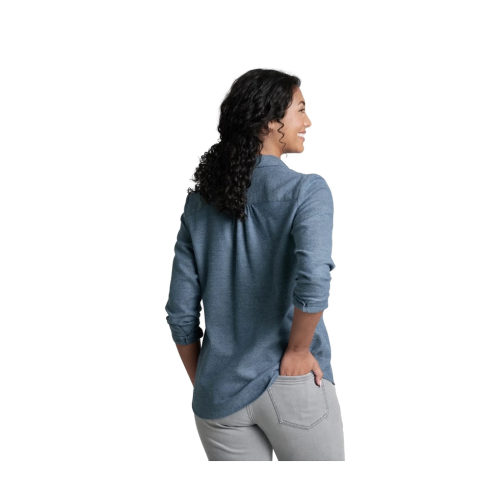 Kuhl Women's Whisper Flannel - Metal Blue - Lenny's Shoe & Apparel
