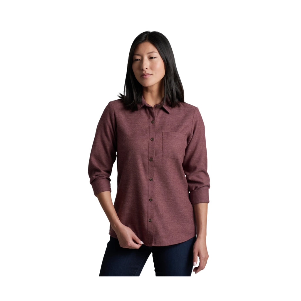 Kuhl Women's Whisper Flannel - Raisin - Lenny's Shoe & Apparel