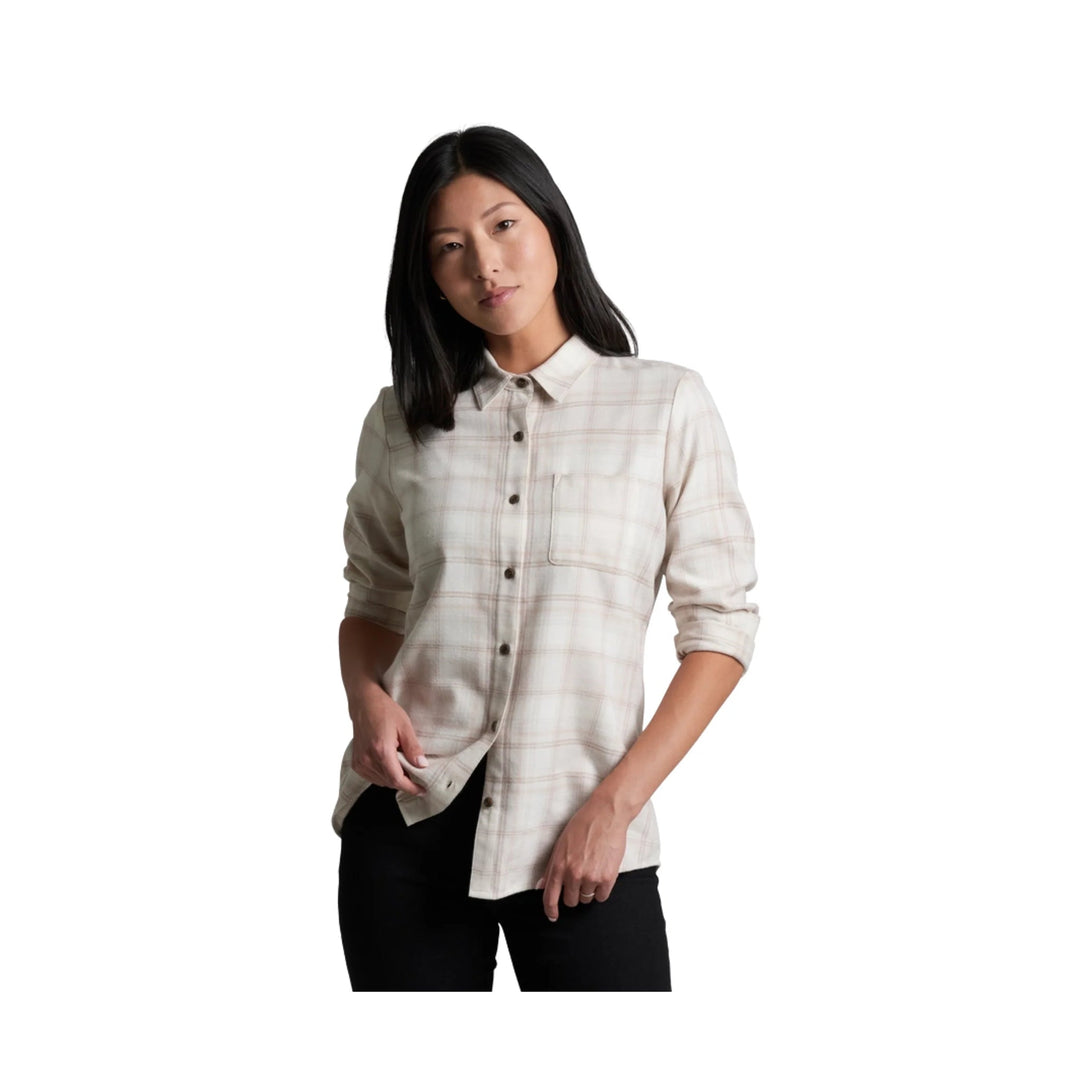 Kuhl Women's Whisper Flannel - Vanilla - Lenny's Shoe & Apparel
