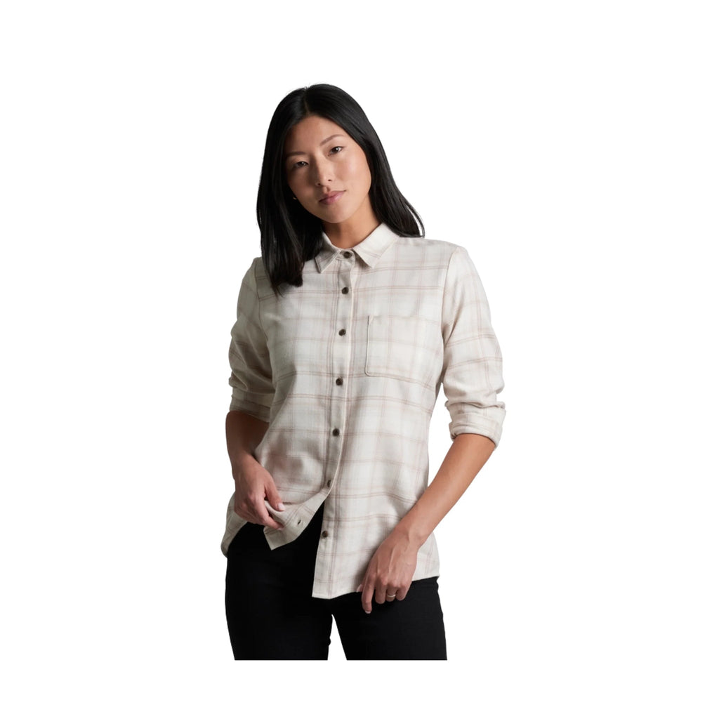 Kuhl Women's Whisper Flannel - Vanilla - Lenny's Shoe & Apparel