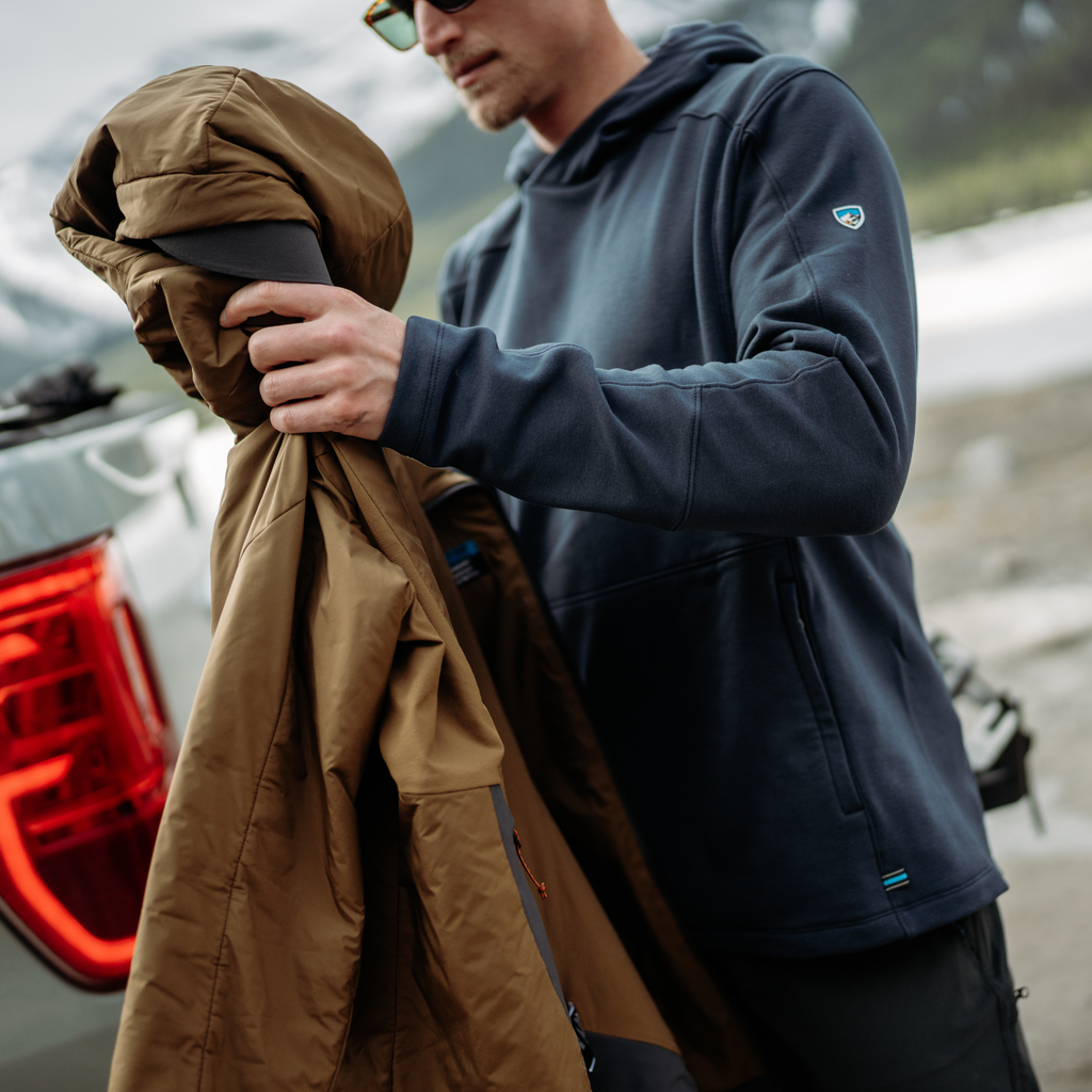 Blue Men's Kuhl hoodie