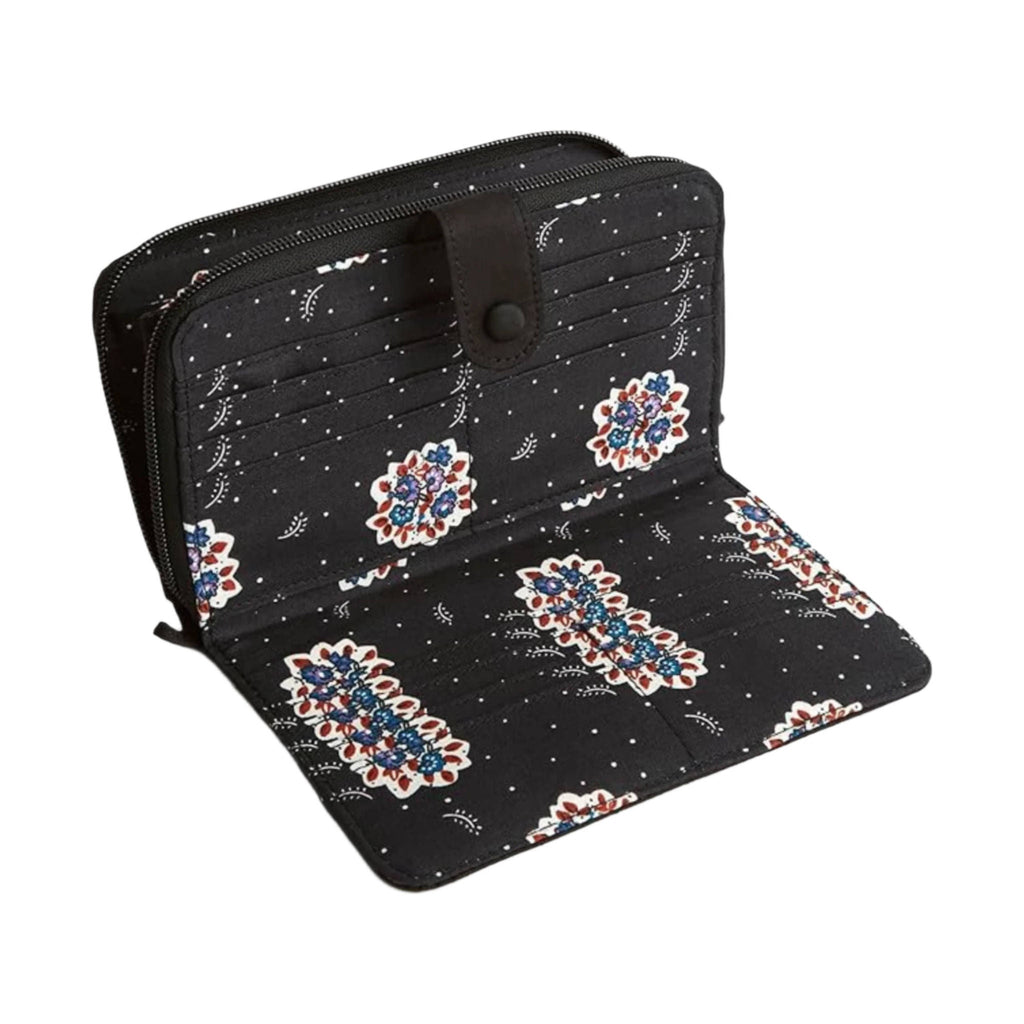 Large Tab Vera Bradley Cotton Large Tab Wallet - Moonless Night - Lenny's Shoe & Apparel