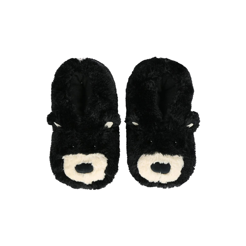 Lazy One Bear Critter Slippers - Black - Lenny's Shoe & Apparel