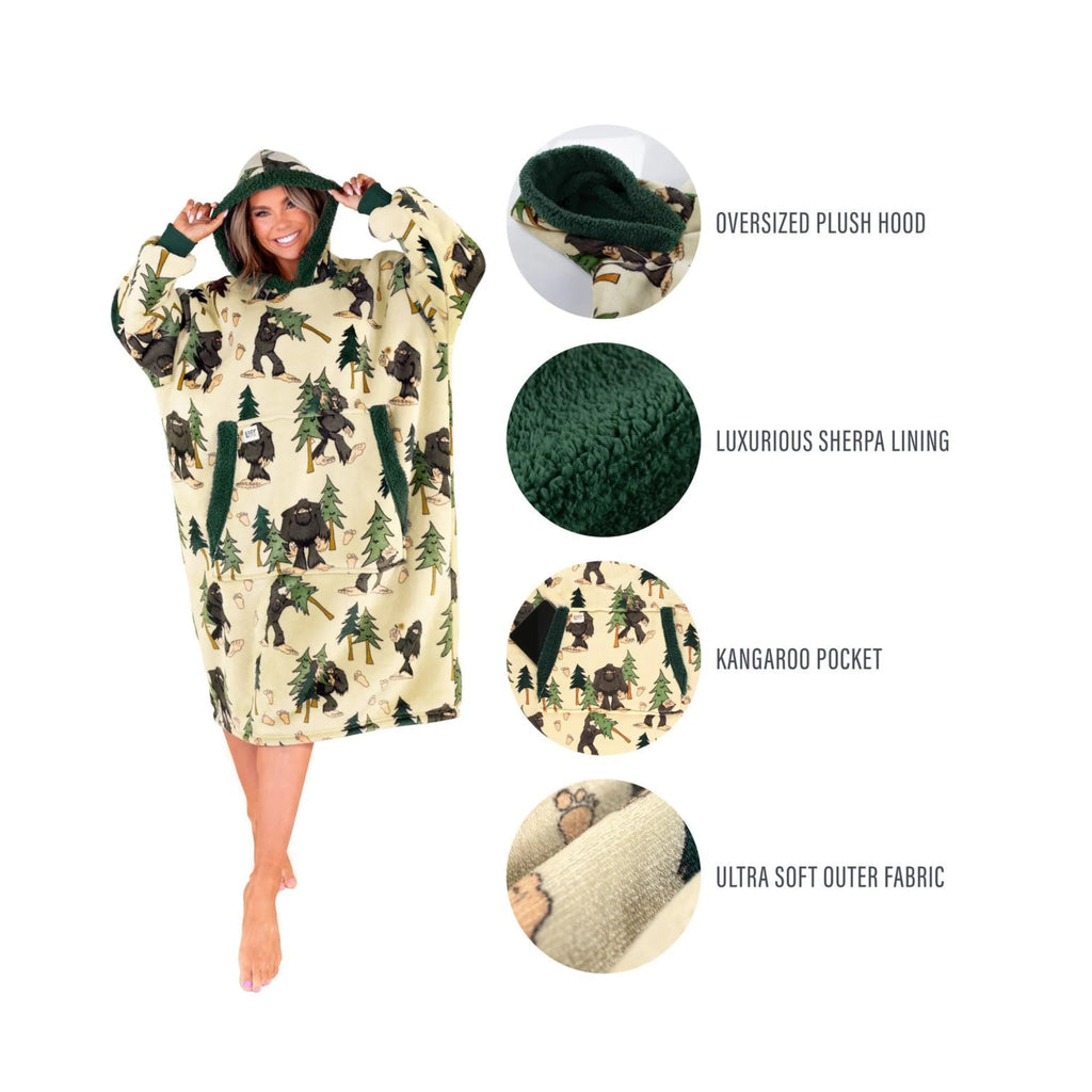 Lazy One Blanket Hoodie - Bigfoot - Lenny's Shoe & Apparel