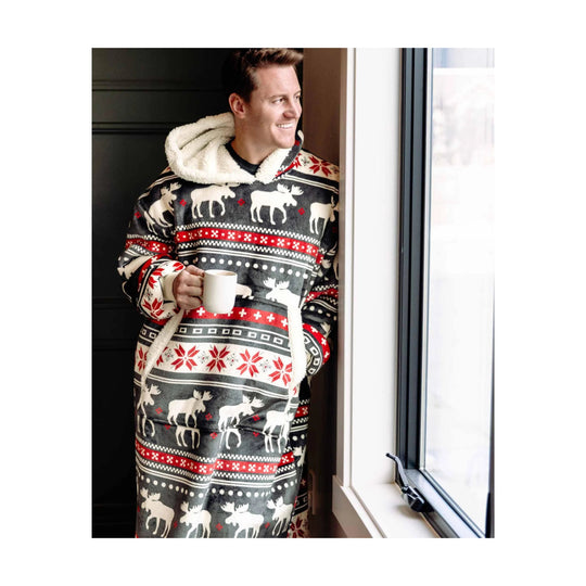 Lazy One Blanket Hoodie - Cabin Fair Isle - Lenny's Shoe & Apparel