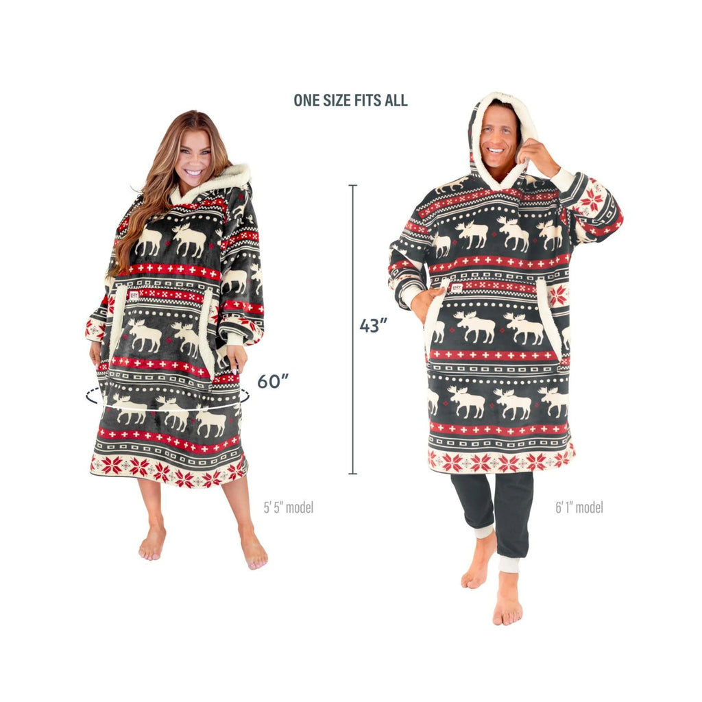 Lazy One Blanket Hoodie - Cabin Fair Isle - Lenny's Shoe & Apparel