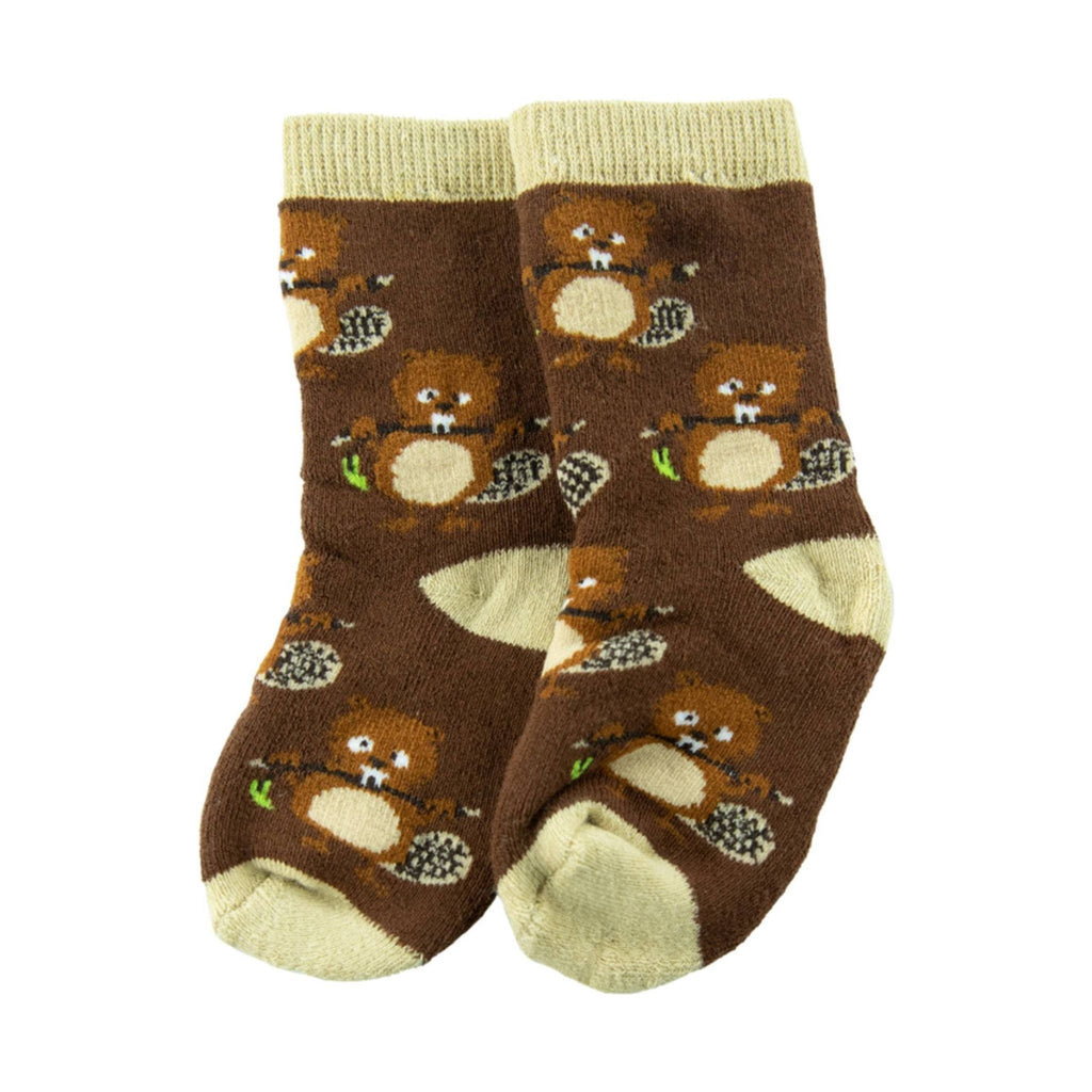 Lazy One Boys' Infant Teething Sock - Brown - Lenny's Shoe & Apparel