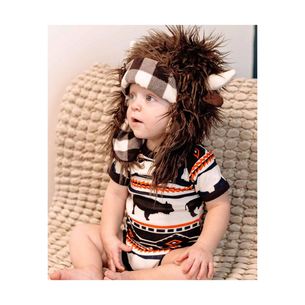 Lazy One Buffalo Critter Cap - Brown - Lenny's Shoe & Apparel