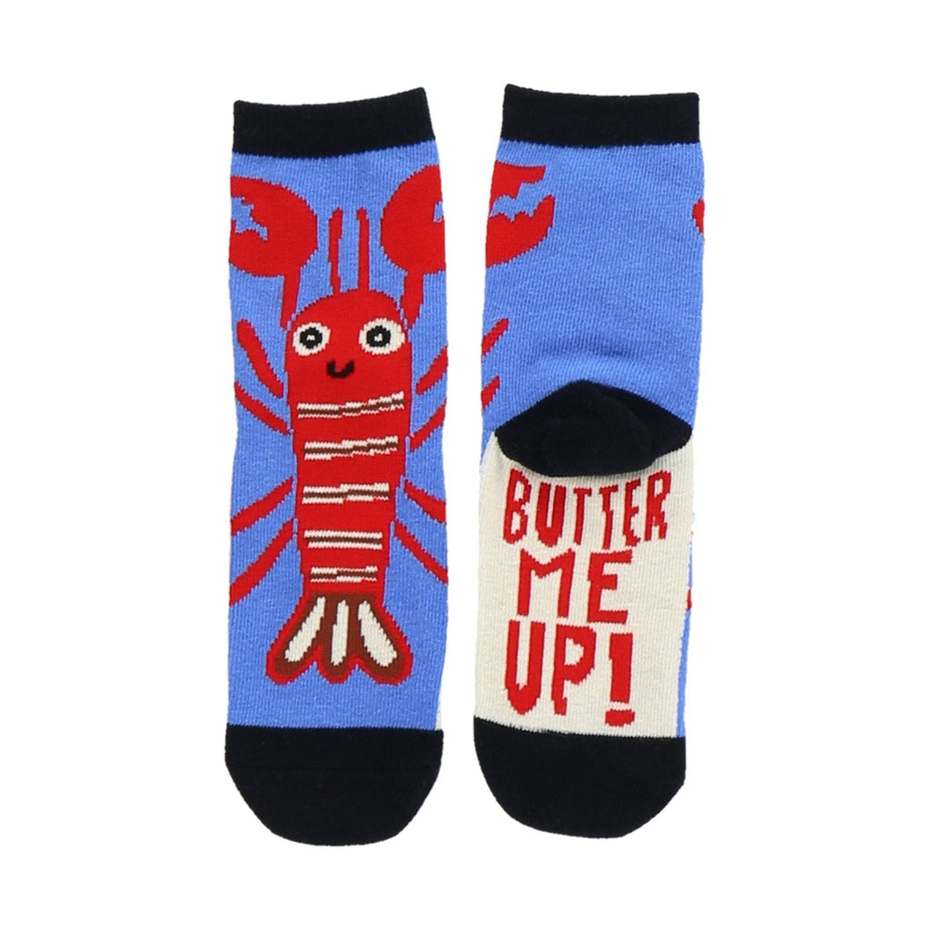Lazy One Butter Me Up Lobster Kids' Sock - Blue/Red - Lenny's Shoe & Apparel