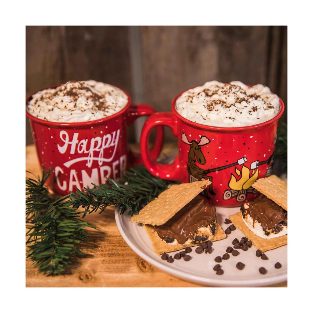 Lazy One Happy Camper Mug - Red - Lenny's Shoe & Apparel