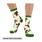 Lazy One I Believe Crew Socks - Beige - Lenny's Shoe & Apparel