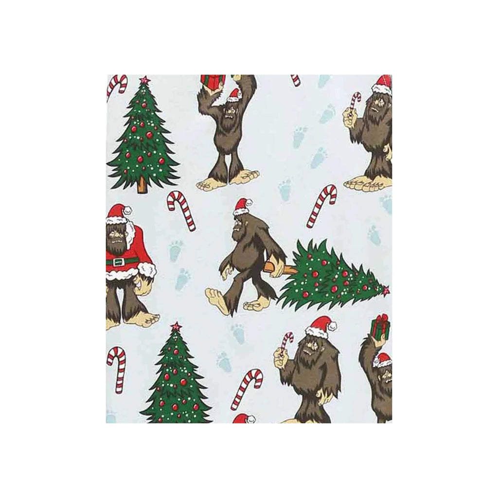 Lazy One Infant Christmas Bigfoot Union Suit - Light Blue - Lenny's Shoe & Apparel