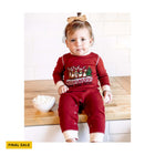 Lazy One Infant Christmas With The Herd Union Suit - Red - FINAL SALE - Lenny's Shoe & Apparel
