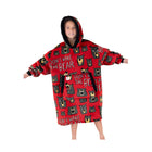 Lazy One Kids' Don't Wake The Bear Blanket Hoodie - Red - Lenny's Shoe & Apparel
