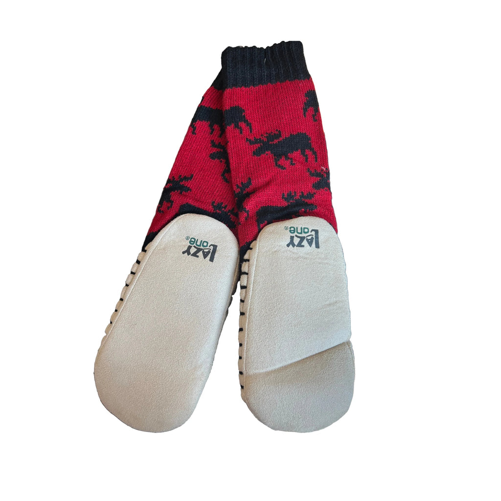 Lazy One Kids' Short Mukluk Slippers - Classic Moose - Lenny's Shoe & Apparel